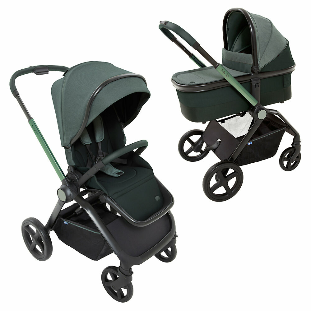 Коляска 2в1 Chicco Mysa, цвет Jade Green