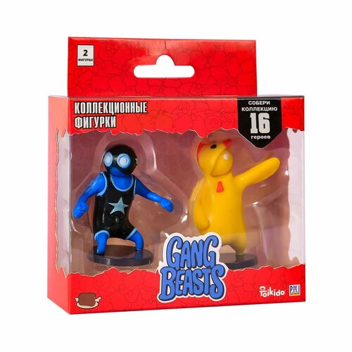 Набор игровой PMI Gang Beasts фигурка 2 шт. GB2015-D набор фигурок gang beasts – синий красный 2 шт gb2015 f