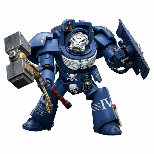 Фигурка Warhammer 40K Ultramarines Terminators Brother Acastian 1:18 подвижная фигурка joytoy warhammer 40000 ultramarines terminators brother andrus