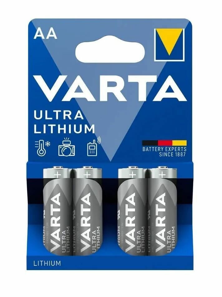 Батарейка Varta ULTRA FR6 AA BL4 Lithium 1.5V