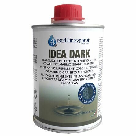 Суперстойкая защита от пятен масла и воды с усилением оригинального цвета камня ("мокрый камень") Idea Dark BELLINZONI (Идея Дарк Беллинзони) 0,25 л.