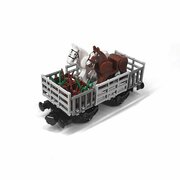 Trains Железнодорожный вагон с лошадьми конструктор