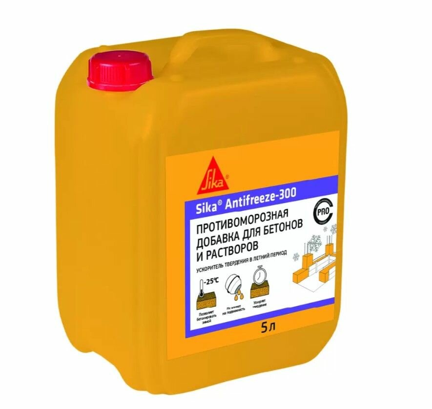 Добавка противоморозная для бетона Sika Antifreeze-300 5 л