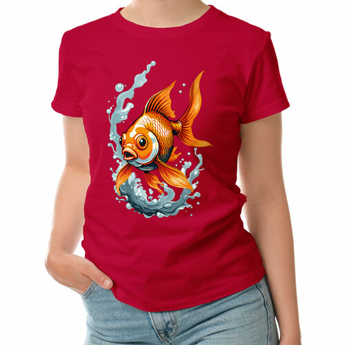 фото Футболка roly, размер l, красный