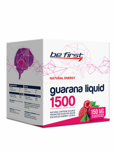 BeFirst, Guarana Liquid 1500, упаковка 20шт по 25мл (малина)