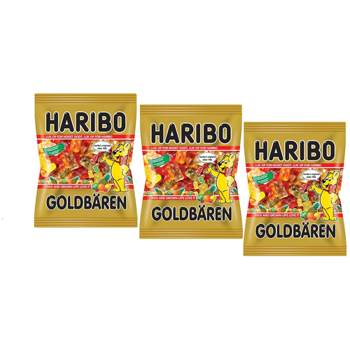 Мармелад Haribo Goldbaren, (Золотые мишки), (3 шт. х 175 гр.).