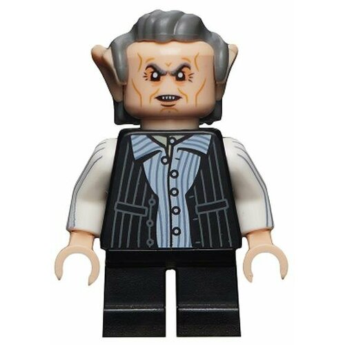 минифигурка лего lego hp184 harry potter black suit white bow tie Минифигурка Лего Lego colhp28 Griphook, Harry Potter, Series 2 (Minifigure Only without Stand and Accessories)