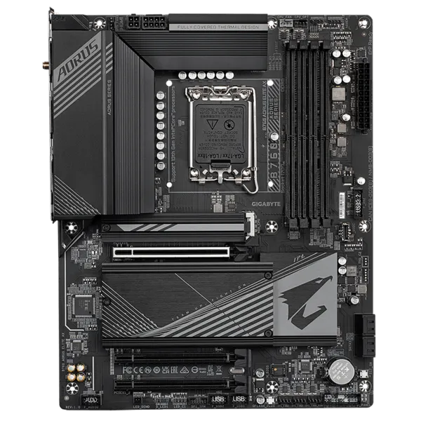 Материнская плата Gigabyte B760M AORUS ELITE AX, Soc-1700, mATX - фото №16