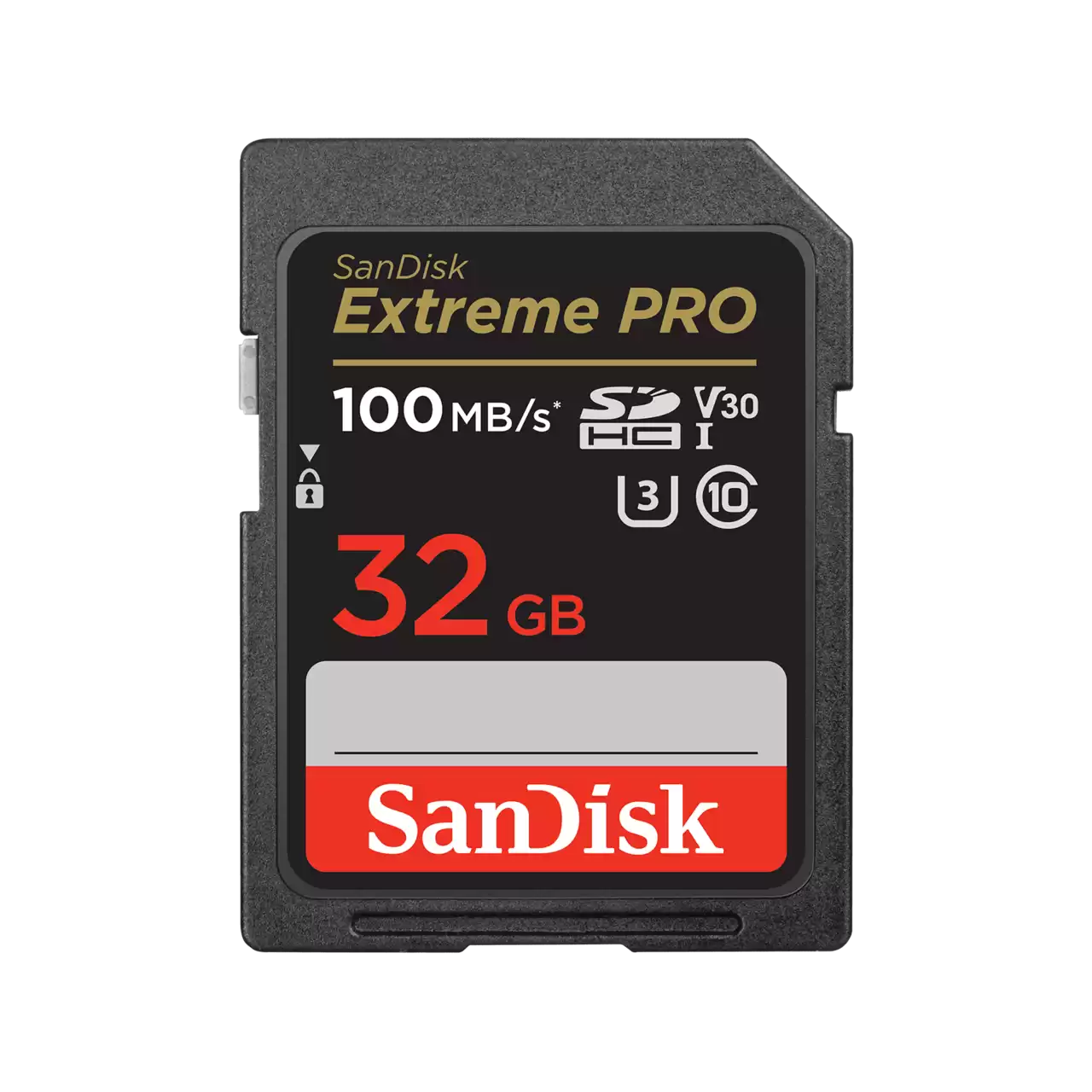 Карта памяти Sandisk Extreme Pro SDHC UHS-I U3 V30 32Gb (100/90 MB/s)