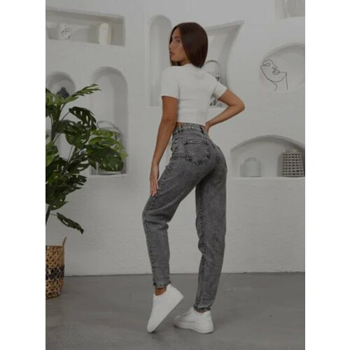 фото Джинсы бананы gk racer series бананы женские, размер 28, серый