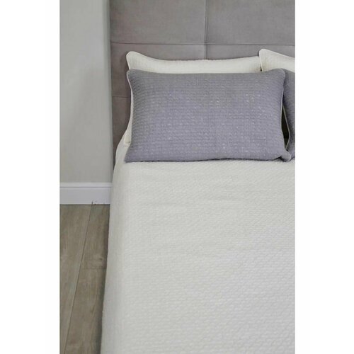 Наволочка из вареного хлопка серая 50х70 см 16043₽