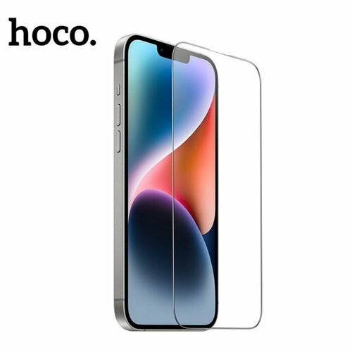 Защитное стекло Hoco для Iphone 15 Plus, Full-screen, 0.4 мм, полный клей защитное стекло red line для iphone 7 plus full screen полный клей черное