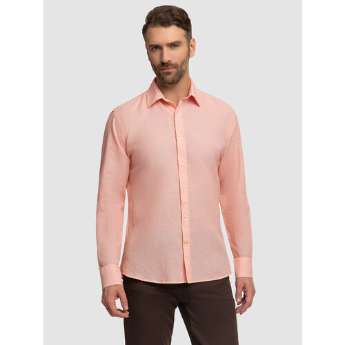 фото Рубашка kanzler, размер 45, коралловый