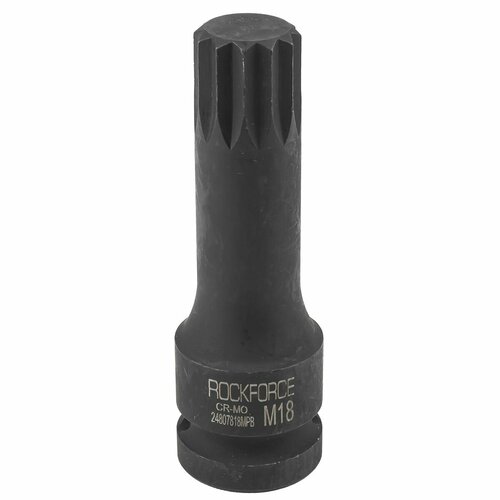 Головка-бита SPLINE ударная M18,1/2' Rock FORCE RF-24807818MPB