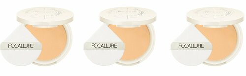 Пудра для лица Focallure, Oil control Stay matte Powder, тон 002, 10 гр, 3 шт