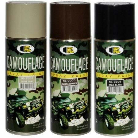 фото Краска камуфляжная BOSNY 400 гр. для маскировки