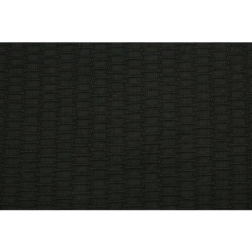 Ткань Хлопок-жаккард Armani чёрный с узором в кирпичик, ш148см, 0,5 м ткань плательно костюмный фактурный смесовый жаккард 1 м