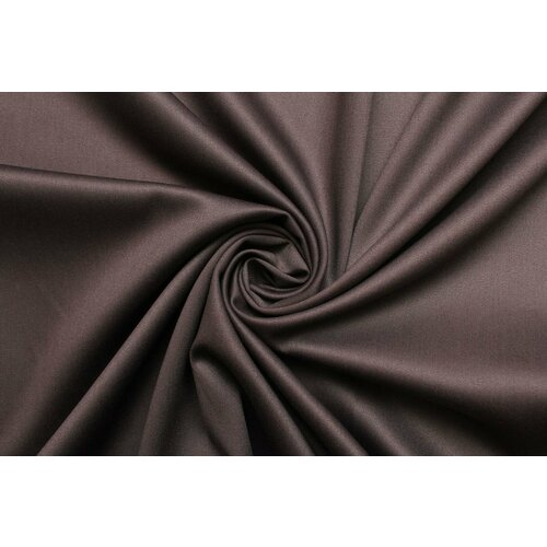 Ткань костюмная сатин-стрейч цвета капучино, ш148см, 0,5 м