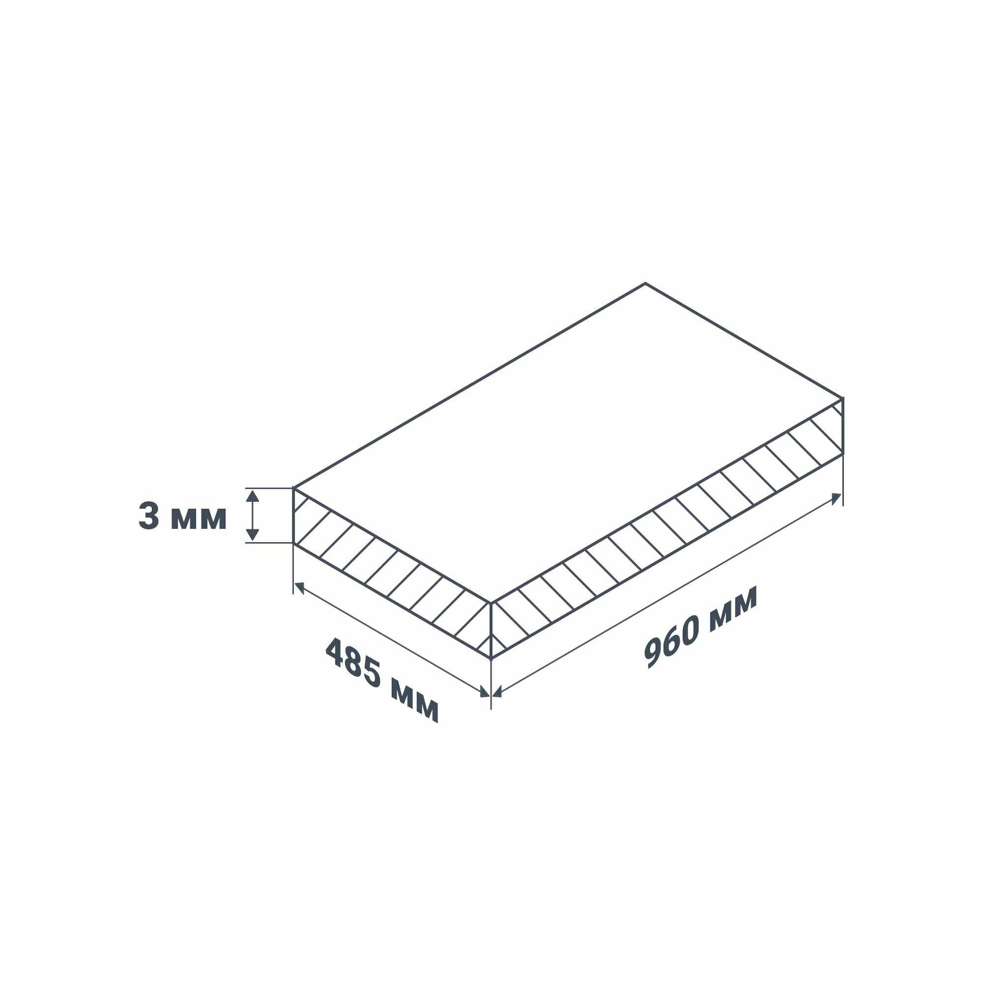 Стеновая панель ПВХ 960x485x0.3 мм Мозаика белая 0.47 м?