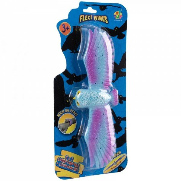 Игрушка 1Toy Flexi Wings 2-в-1 Сова Супертянучка + слэп-браслет, арт. T24573