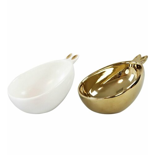 Набор Hoff Interieur 2 блюда BUNNY 16,5x11x7см, фарфор