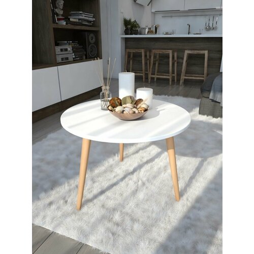 Журнальный столик белый 3199₽
