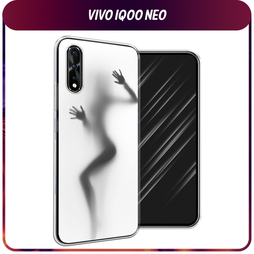 Силиконовый чехол на Vivo iQOO Neo/V17 Neo / Виво iQOO Neo/V17 Neo Девушка в душе чехол mypads для vivo iqoo neo vivo v17 neo из качественного износостойкого силикона с декоративным дизайном под кожу с тиснением красный