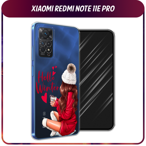 Силиконовый чехол на Xiaomi Redmi Note 11 Pro/11 Pro 5G/11E Pro / Сяоми Редми Нот 11E Про Hello winter, прозрачный силиконовый чехол ловец снов с перьями на xiaomi redmi note 11e pro сяоми редми нот 11e pro про