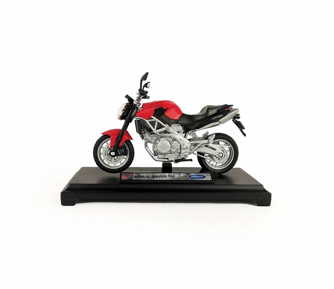 Мотоцикл WELLY 1:18 Aprilia Shiver 750, красный