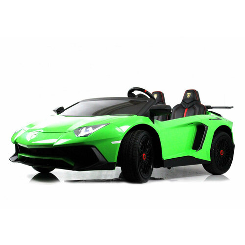Детский электромобиль Lamborghini Aventador SV (M777MM) зеленый (RiverToys)