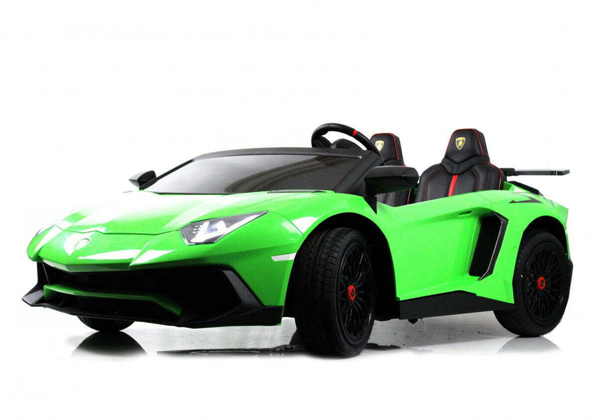 Детский электромобиль Lamborghini Aventador SV (M777MM) зеленый (RiverToys)