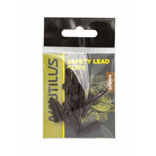 Клипса Nautilus Safety lead clips brown