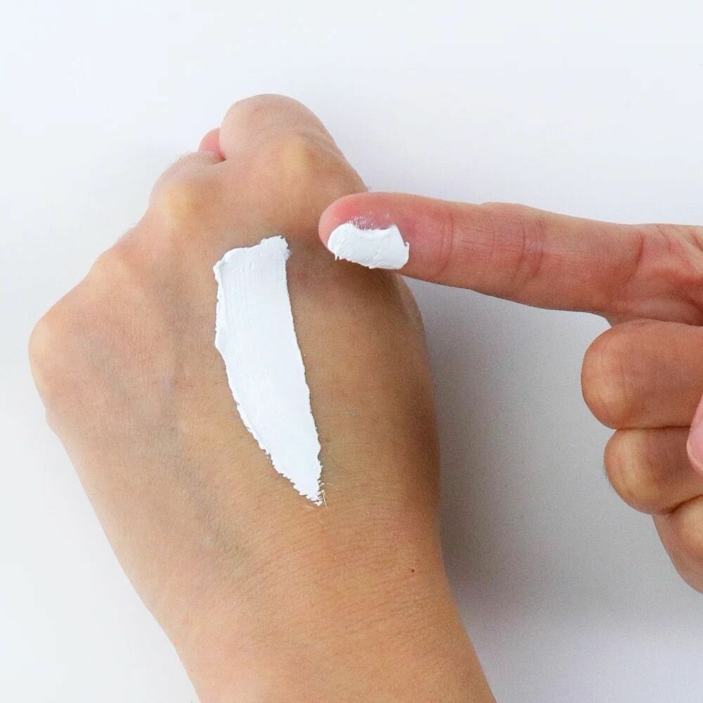 Водостойкий грим для лица и тела белый / для детей и взрослых