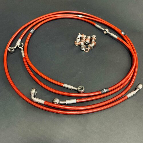 Yamaha XV1700 Road Star 2004-2005 Комплект армированных тормозных шлангов