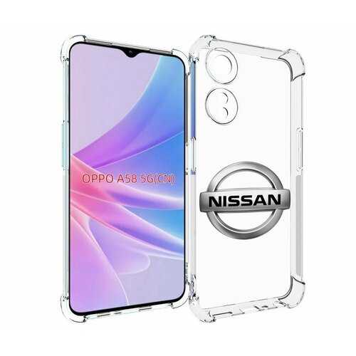 Чехол MyPads nissan-ниссан-3 мужской для OPPO A58 задняя-панель-накладка-бампер чехол mypads nissan ниссан 3 мужской для oppo find x5 задняя панель накладка бампер