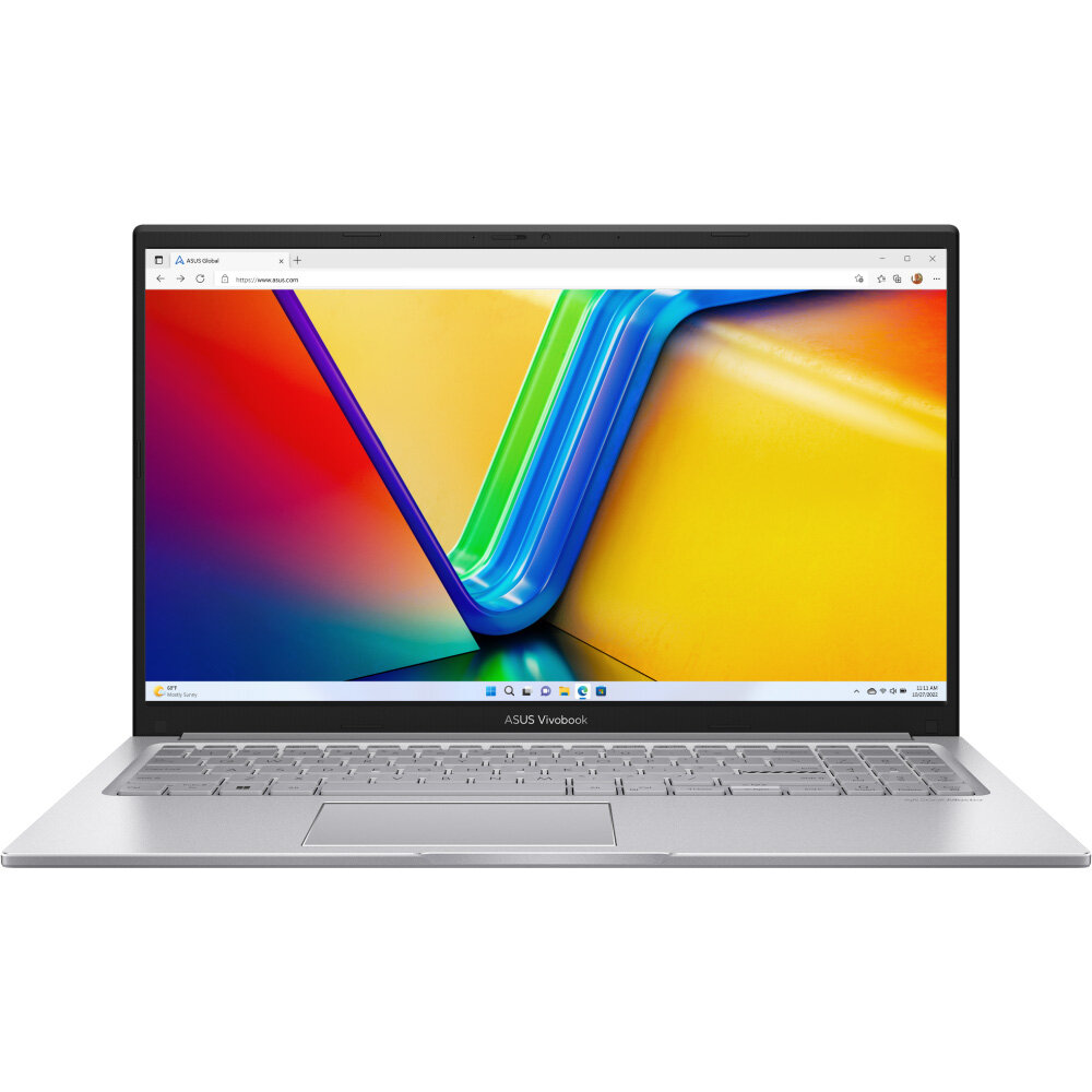 Ноутбук ASUS Vivobook 15 X1504ZA-BQ068, 15.6" (1920x1080) IPS/Intel Core i3-1215U/8ГБ DDR4/256ГБ SSD/UHD Graphics/Без ОС, серебристый (90NB1022-M00D50)