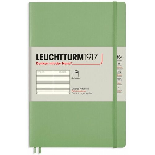 Leuchtturm 363933 Блокнот leuchtturm classic b6 80 гм2 123 стр в линейку мягкая обложка шалфей 2789₽