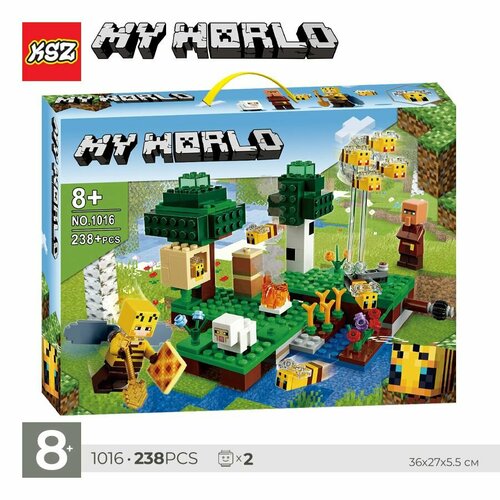 конструктор my world первое приключение 554 детали Конструктор KSZ My World: Пасека (аналог 21165), 238 дет. (KZ_1016)