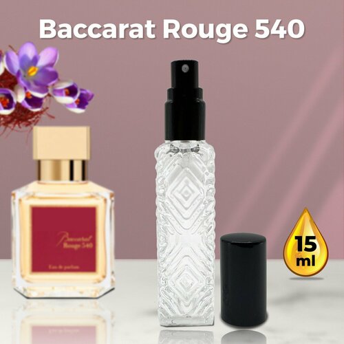 Baccarat Rouge 540 - Духи унисекс 15 мл + подарок 1 мл другого ароматас масляные духи спрей 153 баккара руж бакарат 540 духи женские масляные унисекс baccarat rouge 540 15 мл