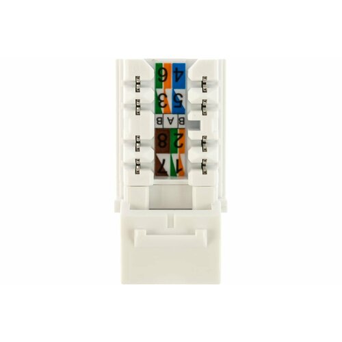 Вставка Keystone Jack RJ-45 Hyperline KJNE-8P8C-C5e-90-WH вставка keystone jack rj 45 hyperline kjne 8p8c c5e 90 wh