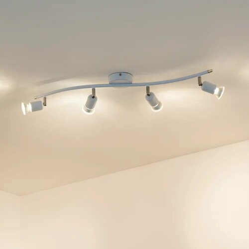 Спот поворотный Basic 4 лампы 8 м цвет белый 3796₽