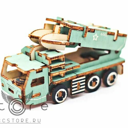 Деревянный конструктор Мини Missile Vehicle Зеленый 256₽