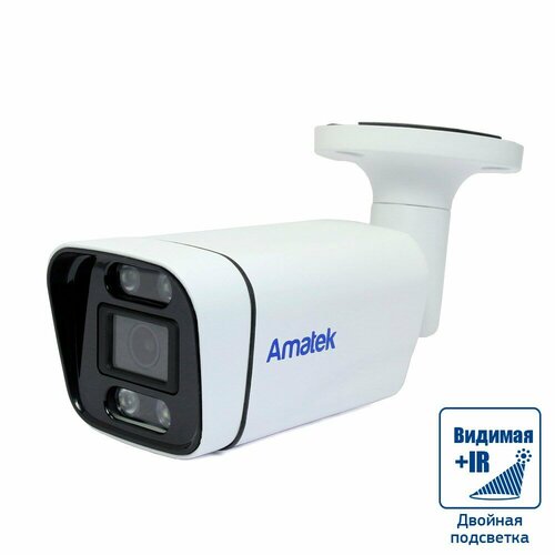 Видеокамера IP уличная Amatek AC-IS402MFSX 2.8 мм микр.+SD+IR/Full Color 7000904