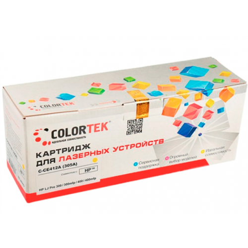 CE412A Colortek совместимый желтый тонер-картридж для HP Color LaserJet Pro M351/ M375/ M451/ M475 (
