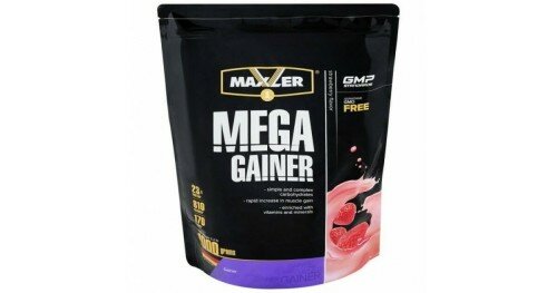 Мега гейнер Maxler Mega Gainer 1000 грамм Малина