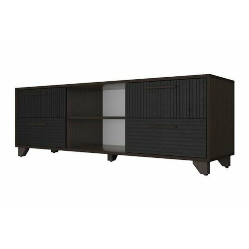 Тумба под ТВ Копенгаген с нишей - Венге Черный матовый 14281₽