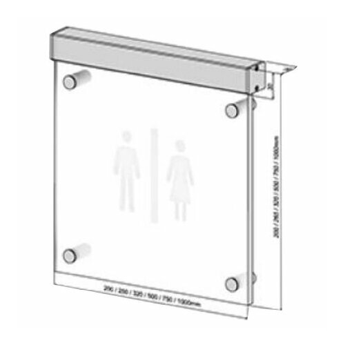 Вывеска светильник односторонний 1Вт 54306 – Scharnberger+Has. – 4034451543065