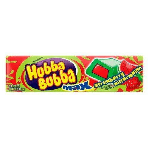 Жевательная резинка Hubba Bubba Клубника и Арбуз, 40 г