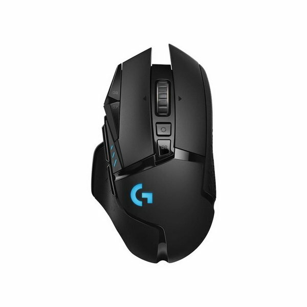 Мышь LOGITECH LIGHTSPEED G502, игровая, беспроводная, подсветка, 25600 dpi, чёрная