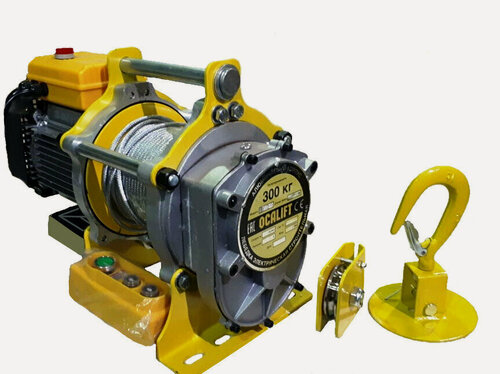 Изображение товара Лебёдка скоростная OCALIFT TSA 300/600кг, 40м, 220в (алюминиевый корпус)
